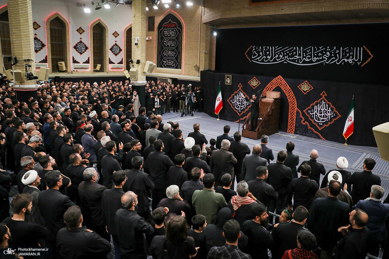 آخرین شب مراسم عزاداری محرم در حسینیه امام خمینی