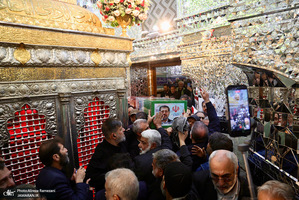 مراسم تشييع شهيد دكتر علیرضا بیات در حرم حضرت عبدالعظیم حسنی (ع)