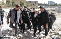 بازدید معاون اول رئیس‌جمهور از ساختمان‌های آسیب‌دیده نیروی انتظامی و اساتید سرو (4)