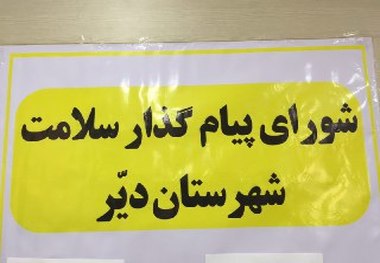 سرپرست شبکه بهداشت دیر: دستگاههای اجرایی نقش خود را در ارتقای سطح سلامت مردم ایفا کنند