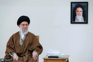 دیدار امیر قطر و هیئت همراه با رهبر معظم انقلاب