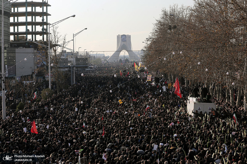 حضور میلیون ها تهرانی در تشییع پیکر مطهر سردار قاسم سلیمانی - 11
