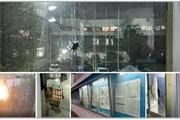 حمله به ساختمان روزنامه کیهان در تهران + عکس