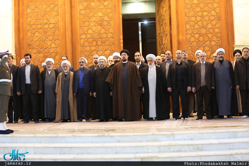 تجدید میثاق رئیس قوه قضائیه و مسئولان عالی قضایی با آرمان‌های امام خمینی(س) 