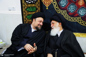 عزاداری شهادت حضرت فاطمه (س) در بیت آیت الله دوستی زنجانی‎