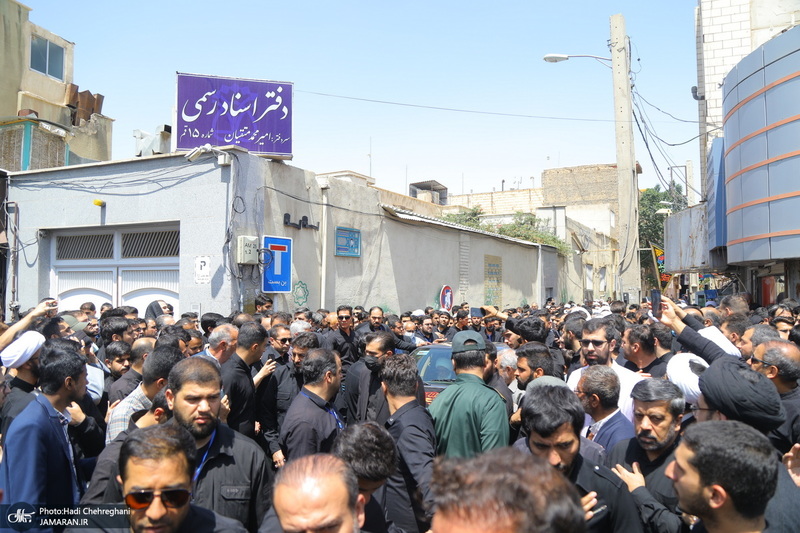 دسته عزاداری روز شهادت امام صادق (ع) با حضور آیت الله العظمی وحید خراسانی