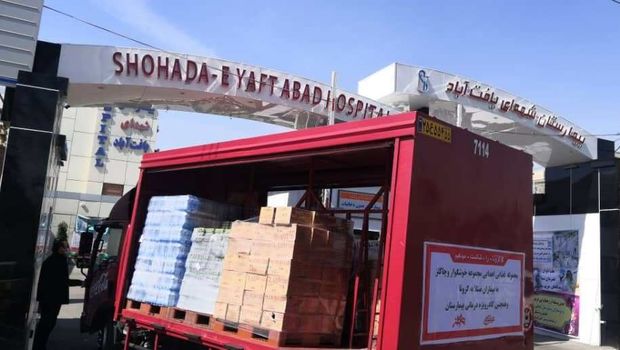 ارسال رایگان مواد خوراکی به بیمارستان های درگیر کرونا در تهران