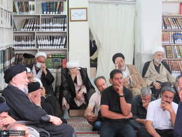 مراسم عزاداری شهادت حضرت امام رضا (ع) در بیت مرحوم آیت الله العظمی صانعی (ره)