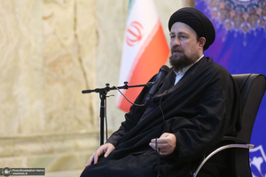 دیدار رئیس سازمان بهزیستی و جمعی از توان یابان این سازمان با سید حسن خمینی