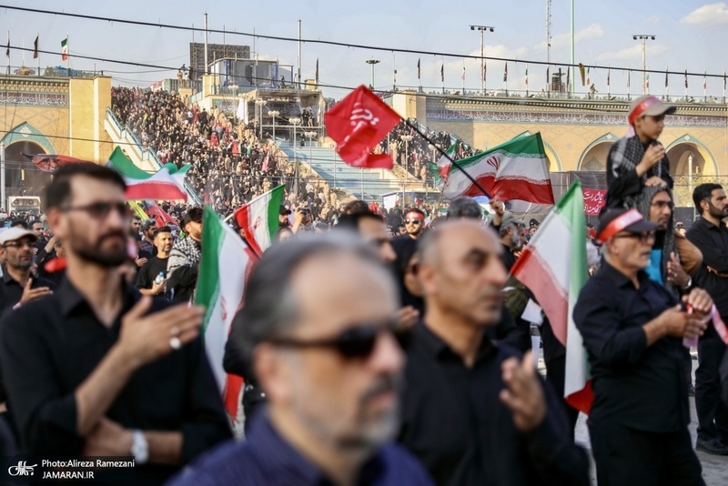مراسم وداع با پیکر رهبر شهید