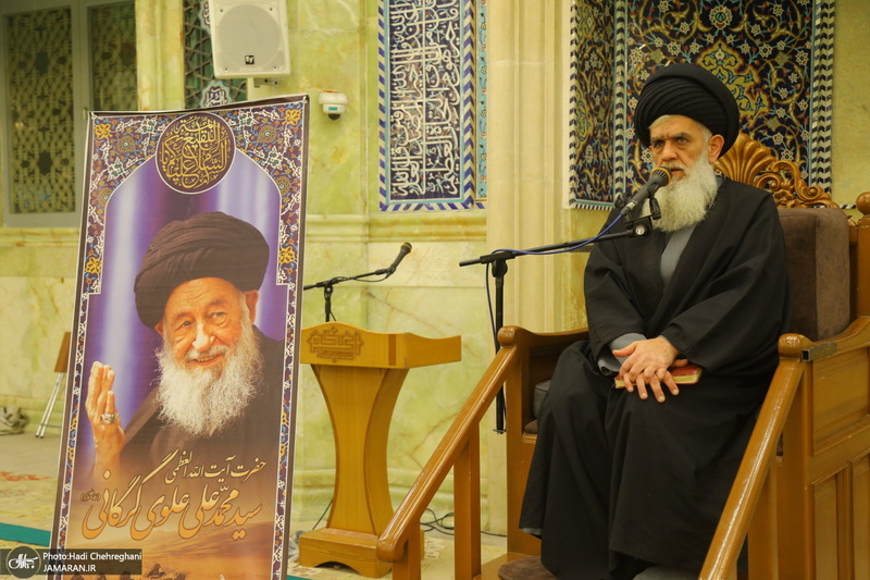 مراسم سومین سالگرد ارتحال آیت الله العظمی علوی گرگانی (ره) در مسجد اعظم قم‎