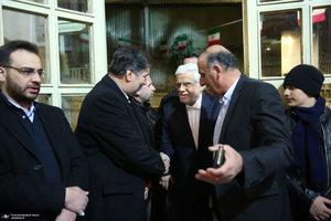 مراسم سالگرد رحلت آیت‌الله سید محمد موسوی بجنوردی در حسینیه جماران  -1