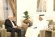دیدار و گفت و گوی ظریف و وزیر خارجه قطر