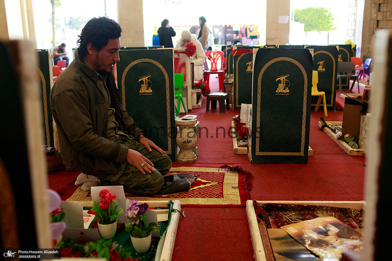 مراسم تشییع شهدای حزب الله در بیروت