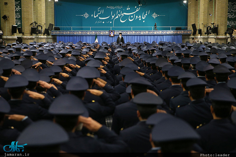 دیدار فرماندهان نیروی هوایی و پدافند هوایی ارتش با رهبر معظم انقلاب