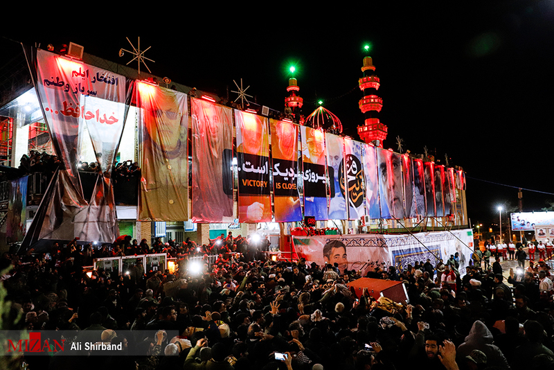 مراسم خاکسپاری پیکر مطهر سردار شهید حاج قاسم سلیمانی