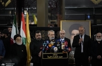 حضور علی لاریجانی بر مزار شهید سید حسن نصرالله (20)