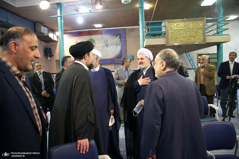دیدار جمعی از معاونین و سفرای سابق وزارت خارجه‎‎ با سید حسن خمینی