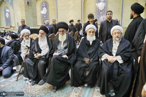مراسم بزرگداشت همسر آیت الله العظمی وحید خراسانی در قم‎