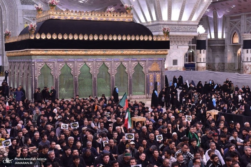 مراسم بیعت مهاجرین افغانستانی با مقام معظم رهبری و سوگواره قائد شهید و گرامیداشت علامه فیاض در حرم امام خمینی (س)