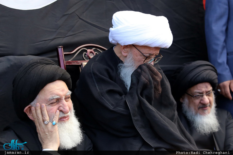 عزاداری آیت الله العظمی وحید خراسانی در سالروز شهادت حضرت فاطمه(س) 