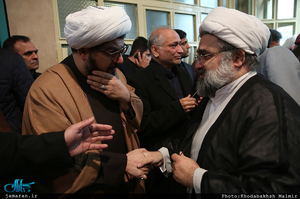 مراسم وداع با پیکر آیت الله هاشمی رفسنجانی(ره) در حسینیه جماران-10