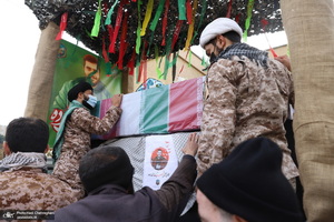 مراسم تشییع طلبه شهید مدافع امنیت حسن مختارزاده‎‎