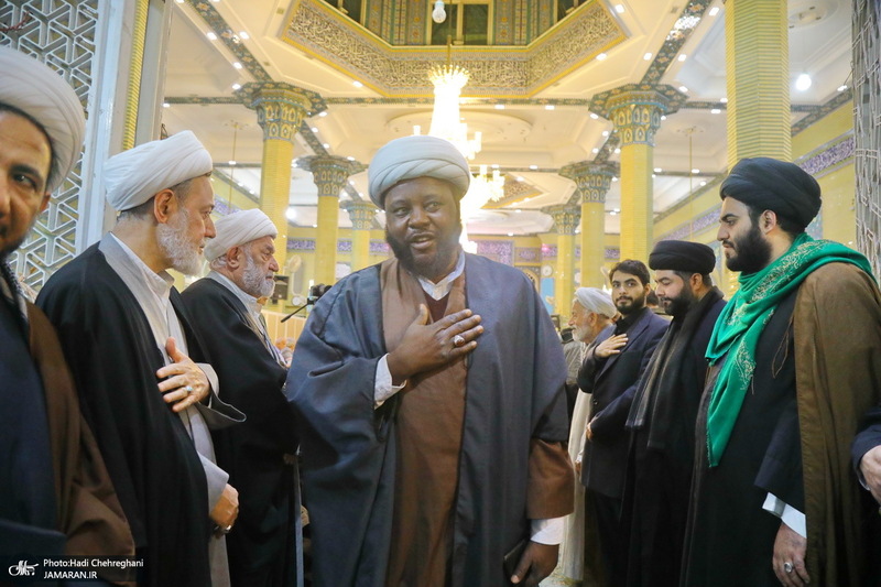 مراسم چهلمین روز درگذشت مرحوم آیت الله سید هادی سیستانی در قم‎