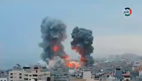 اسرائیل به یمن حمله کرد / امروز 12 حمله به بندر الحدیده، انجام شد + فیلم
