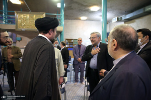 دیدار جمعی از معاونین و سفرای سابق وزارت خارجه‎‎ با سید حسن خمینی