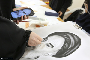 کارگاه خوشنویسی و خطاطی در هفته فرهنگی بر آستان آفتاب