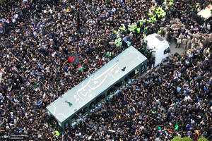 مراسم تشییع پیکر رئیس جمهور شهید در مشهد