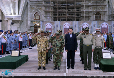 تجدید میثاق دانشجویان دانشگاهای افسری آجا‎ با آرمان های حضرت امام خمینی(س)
