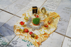 مراسم تحویل سال نو در گلزار شهدای قم‎