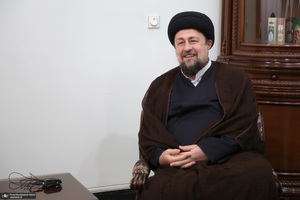 دیدار مدیر و معاونین روزنامه اطلاعات با سید حسن خمینی