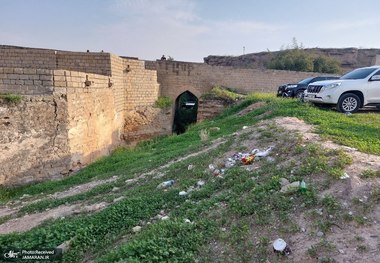 عرصه اثر ثبت جهانی پل بند لشکر، محل دپوی زباله شد! + عکس ها