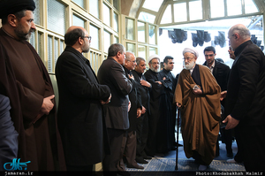 مراسم وداع با پیکر آیت الله هاشمی رفسنجانی(ره) در حسینیه جماران