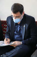 حضور معاون رئیس جمهور و رئیس بنیاد شهید و امور ایثارگران در بیت تاریخی امام در خمین