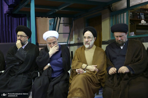 مراسم چهلمین روز در گذشت  آیت الله صانعی در حسینیه جماران  2