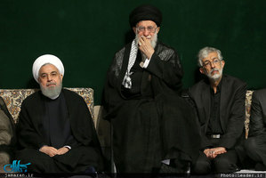 مراسم عزاداری شب تاسوعای حسینی با حضور رهبر معظم انقلاب اسلامی