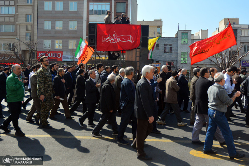 مراسم تشییع و تدفین 2 شهید گمنام در دانشگاه آزاد تهران جنوب