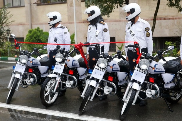 40 دستگاه موتورسیکلت به پلیس راهور کرج اهدا شد