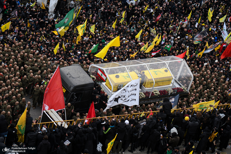  تصاویر اختصاصی جماران از متن و حاشیه مراسم تشییع شهیدان سید حسن نصرالله و سید هاشم صفی الدین -2