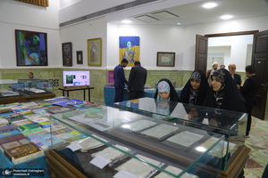 مراسم افتتاح دهمین نمایشگاه قرآن و عترت استان قم در مجتمع فرهنگی یادگار امام‎