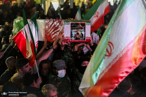 مراسم وداع و تشییع پیکر مطهر فرمانده یگان ویژه فاتحین  سردار سرتیپ پاسدار شهید محمد علی فتحعلی زاده و‌ هم رزمانش
