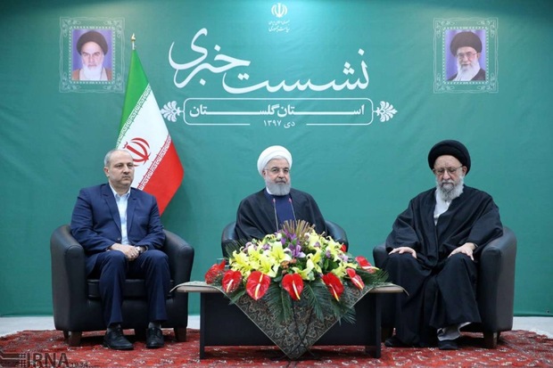 روحانی:20هزارمیلیارد تومان تفاهم نامه برای توسعه گلستان امضا شد