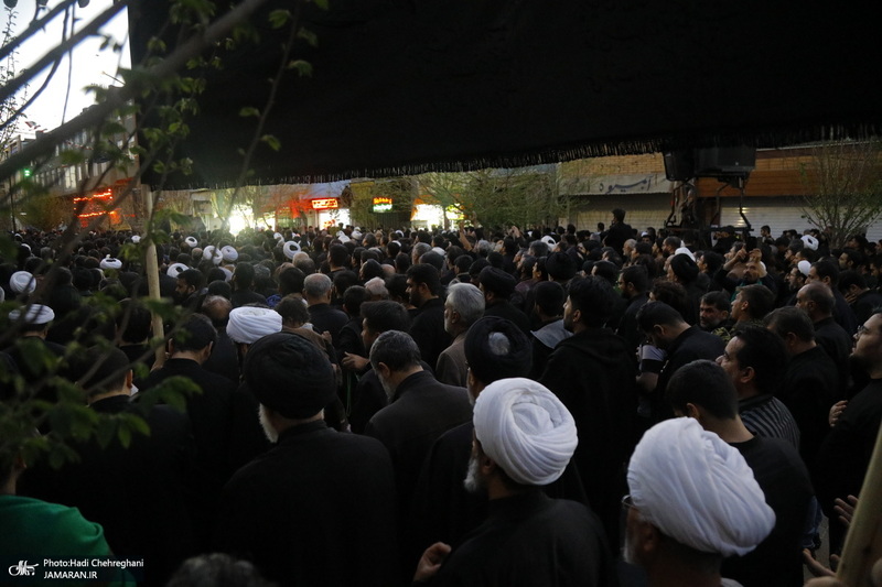 دسته عزاداری شهادت حضرت علی (ع) با حضور آیت‌الله العظمی وحید خراسانی