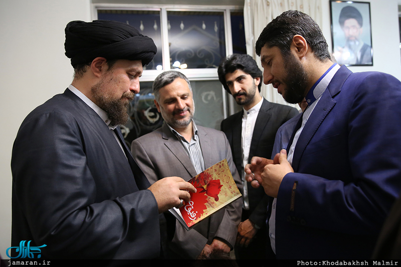 دیدار اعضای انجمن روزنامه نگاران دفاع مقدس با سید حسن خمینی 