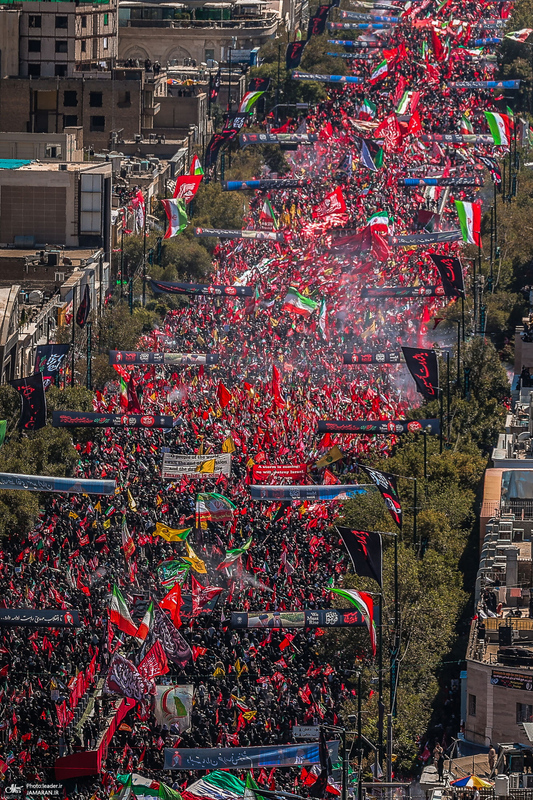 تشییع پیکر مطهر رهبر شهید انقلاب اسلامی در مشهد مقدس
