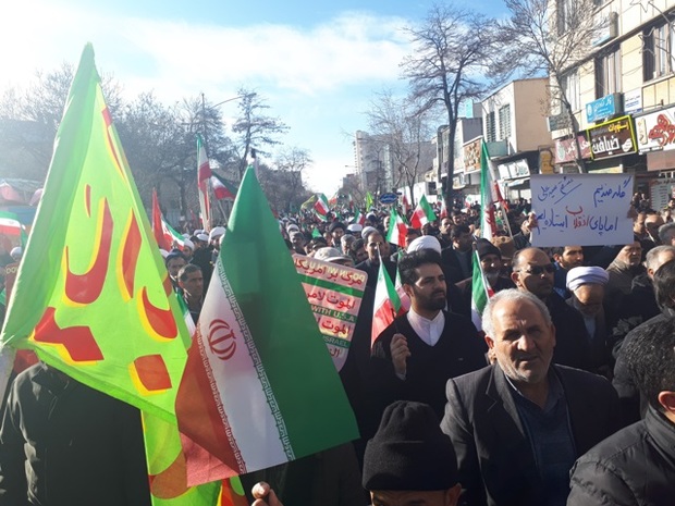 راهپیمایی  مردم استان اردبیل در محکومیت نا آرامی های اخیر کشور